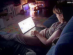 Video caught her masturbation